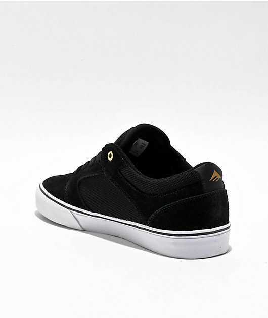 Emerica Cadence Black & White Skate Shoes
