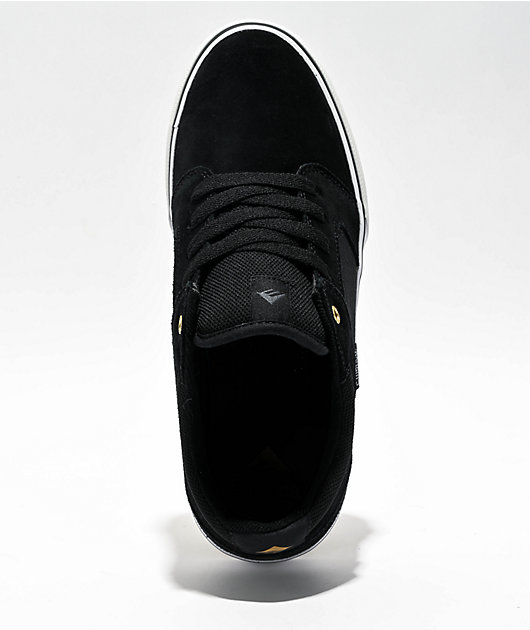 Emerica Cadence Black & White Skate Shoes | Zumiez