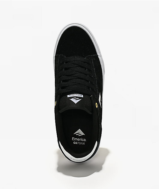 Emerica Moca Black & White Skate Shoes