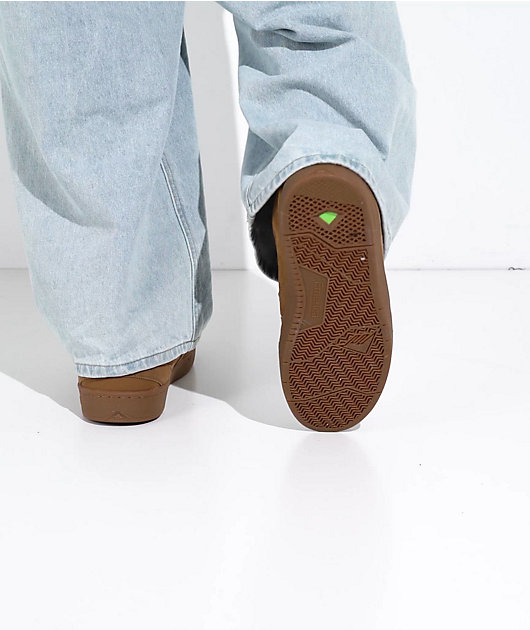 Emerica Mute Brown & Gum Skate Shoes video