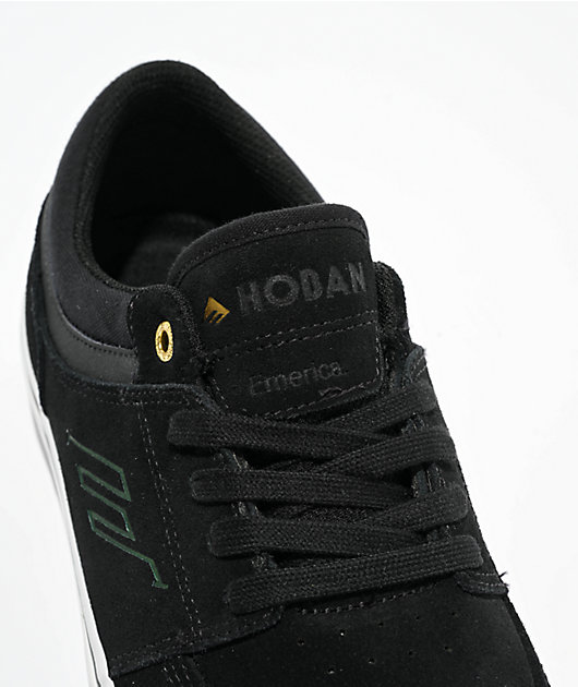 Emerica The Hoban Black & White Skate Shoes | Zumiez