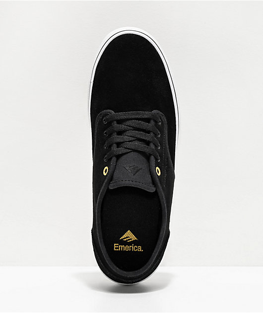 Emerica Wino Standard Black, White & Gold Skate Shoes
