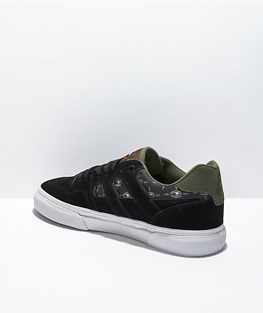 Emerica x Toy Machine Tilt G6 Black & Olive Skate Shoes