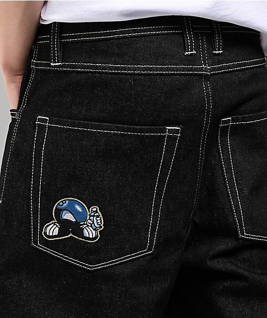 Empyre 8Ball Black Loose Fit Skate Jeans