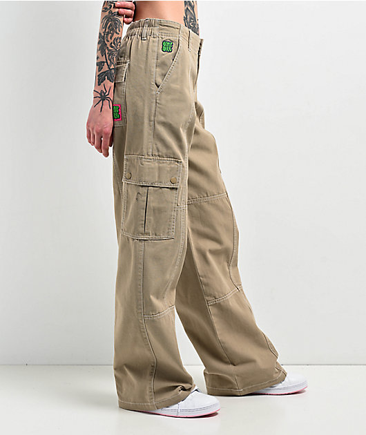 Empyre Alani Low Rise Chinchilla Relaxed Cargo Pants | Zumiez
