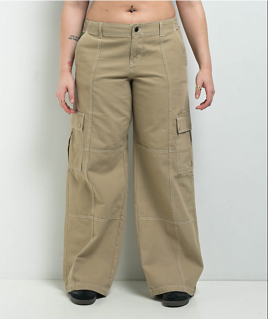 Empyre Alani Low Rise Chinchilla Relaxed Cargo Pants