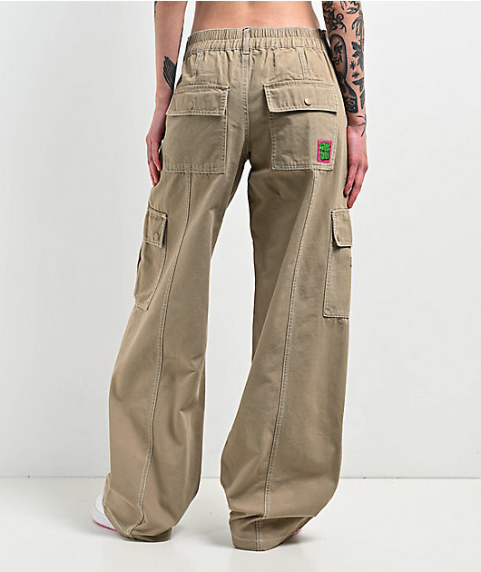 Empyre Alani Low Rise Chinchilla Relaxed Cargo Pants | Zumiez