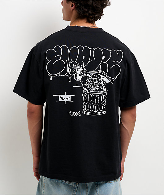 Empyre Alley Cat Black Boxy T-Shirt