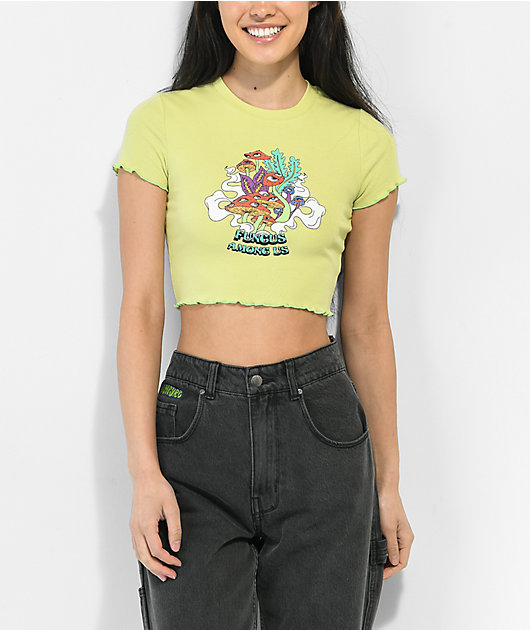 Empyre Angelica Green Crop T-Shirt