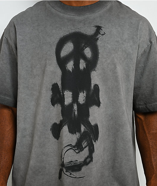 Empyre Angst Album Oil Wash Charcoal T-Shirt