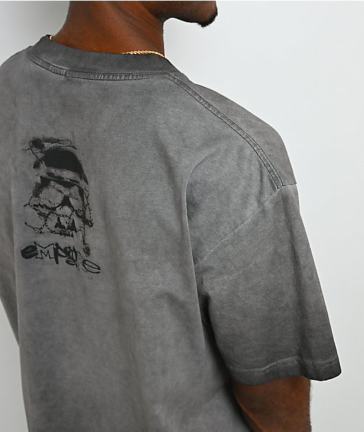 Empyre Angst Album Oil Wash Charcoal T-Shirt