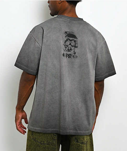 Empyre Angst Album Oil Wash Charcoal T-Shirt