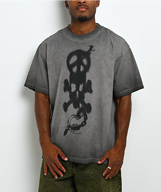 Empyre Angst Album Oil Wash Charcoal T-Shirt