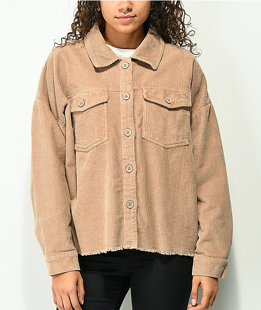 Light tan corduroy jacket sale