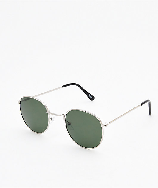 Empyre Artie Fashion Green & Silver Sunglasses
