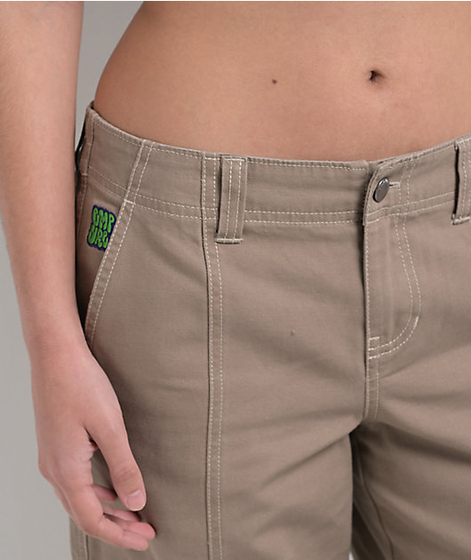 Empyre Audra Taupe Grey Loose Fit Cargo Pants
