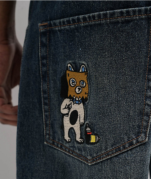 Empyre Bad Dog Blue Wash Skate Jeans