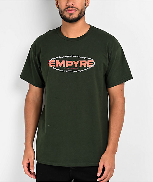 Empyre Barbwire Logo Green T-Shirt