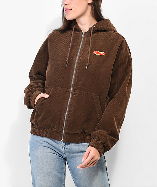 Corduroy jacket hooded best sale