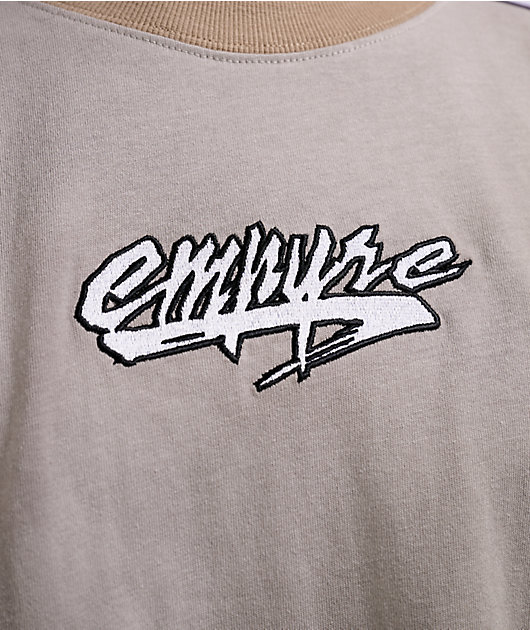 Empyre Beach Break Blocked Beige Boxy T-Shirt
