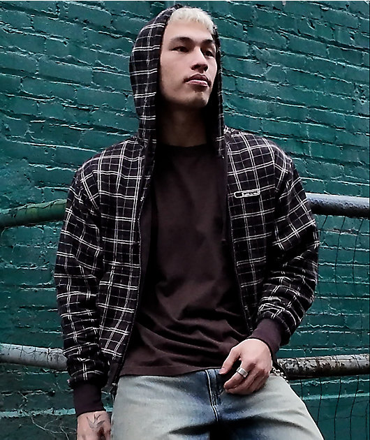 Empyre Beach Brown Plaid Crop Zip Hoodie video