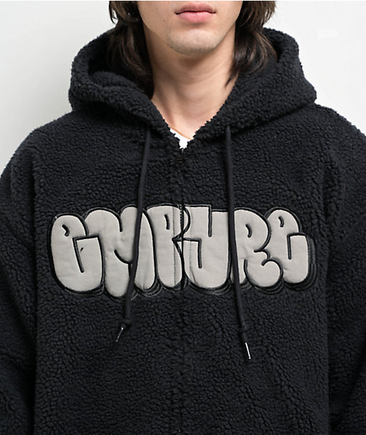 Empyre Black Sherpa Zip Hoodie | Zumiez