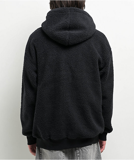 Empyre Black Sherpa Zip Hoodie | Zumiez