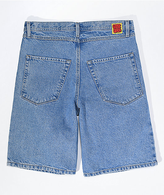 Empyre Blake Blue Wash Loose Fit Denim Skate Shorts