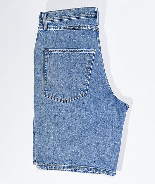Empyre Blake Blue Wash Loose Fit Denim Skate Shorts