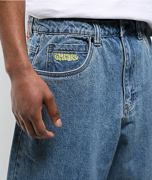 Empyre Blake Blue Wash Ultra Loose Skate Jeans | Zumiez
