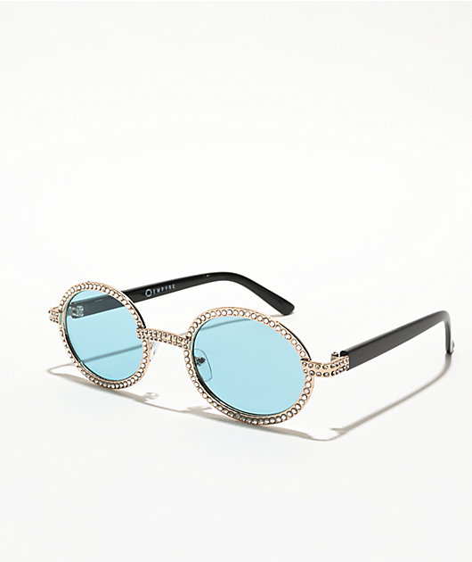Empyre Bling gafas de sol redondas azules