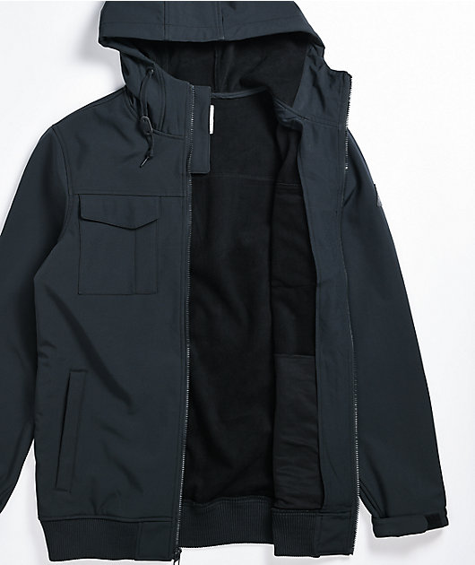 Empyre Blizzard Softshell 105 chaqueta de snowboard negra 