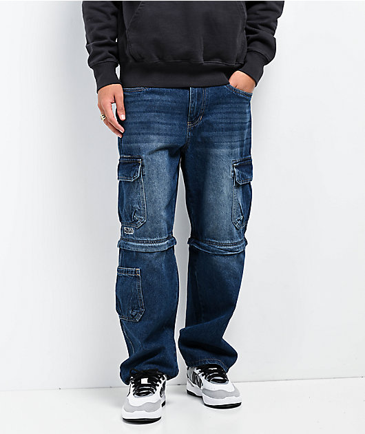Royal Blue Cargo Skater Jeans