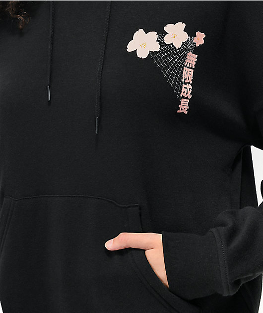 Empyre Botanical Art Black Hoodie