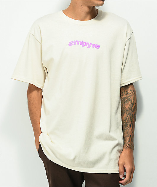 Empyre Botanical Skull Camiseta color crema