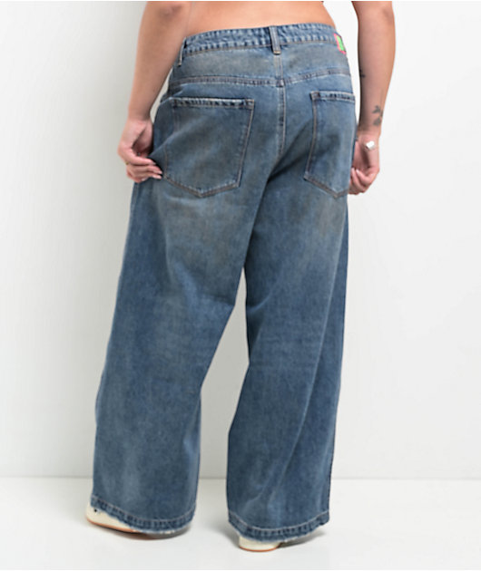 Empyre Boxcar Extent Wide Leg Blue Wash Jeans