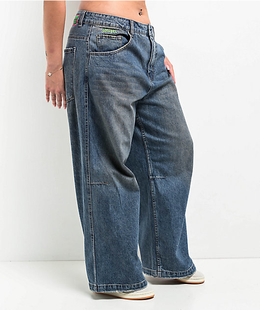 Empyre Boxcar Extent Wide Leg Blue Wash Jeans