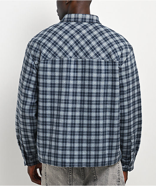 Empyre Boxy Blue Flannel Shirt