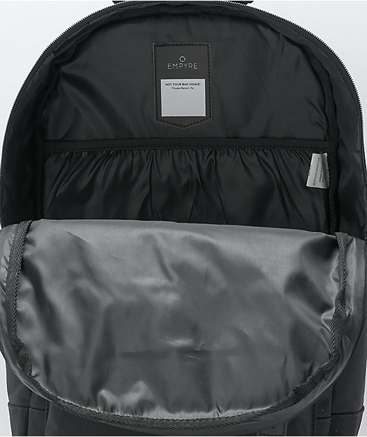 Empyre Brenda Embroidered Rose Black Backpack