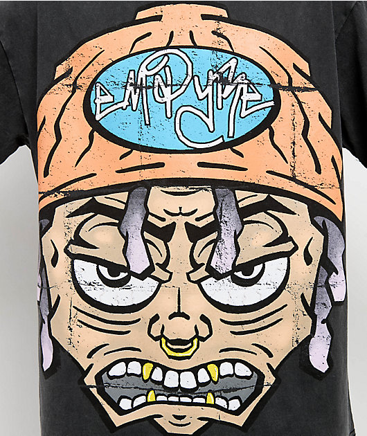 Empyre Bro Big Head Black Wash T-Shirt