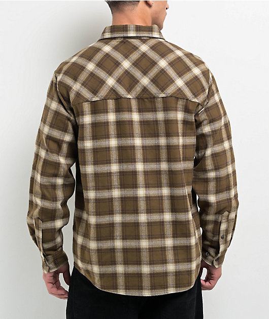 Empyre Browser Brown Plaid Flannel Shirt