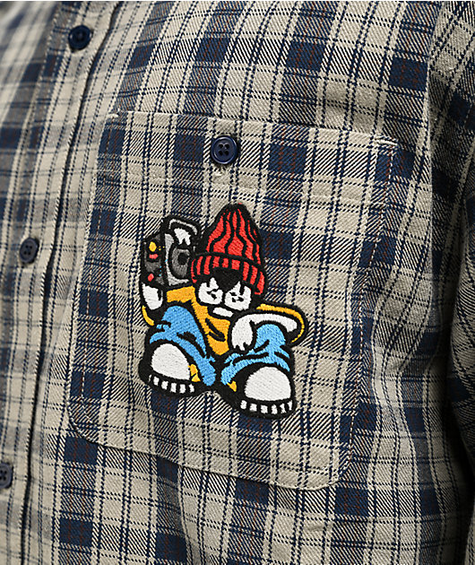 Empyre Browser Tan Flannel Shirt