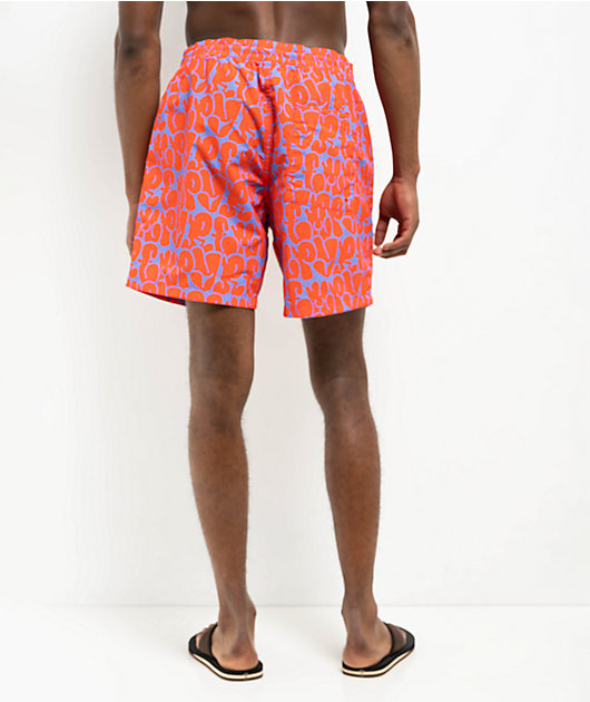 Empyre Bubble Floater Grenadine & Jacaranda Board Shorts