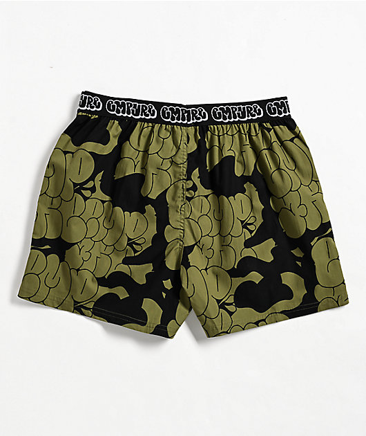 Empyre Bubble Loose Dark Green Boxers