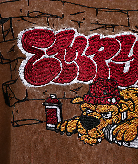 Empyre Bulldog Quarterback Brown Boxy T-Shirt