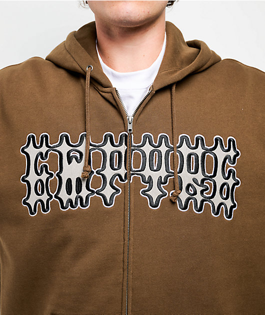 Empyre Cage Match Brown Zip Hoodie