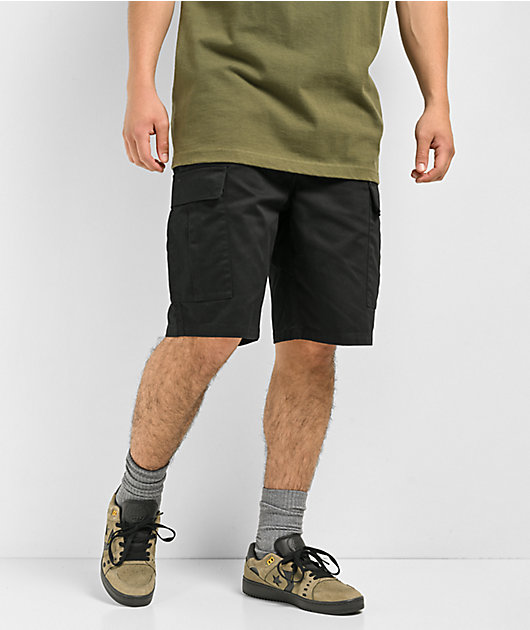 Empyre Cargo Loose Fit Black Skate Shorts Zumiez