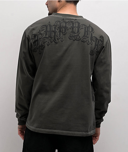 Empyre Centered Charcoal Long Sleeve T-Shirt