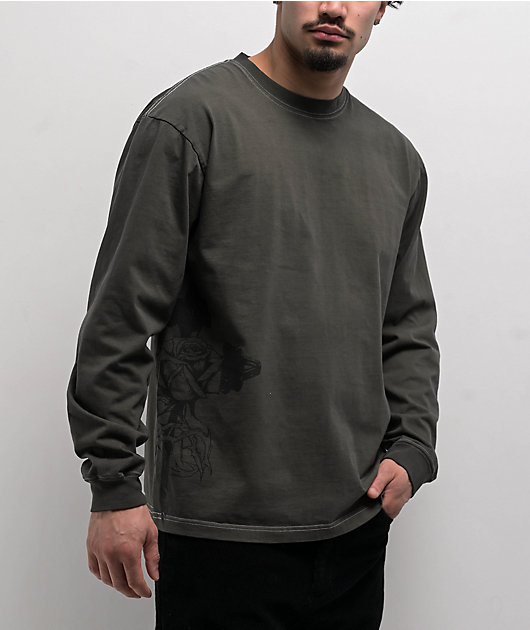 Empyre Centered Charcoal Long Sleeve T-Shirt