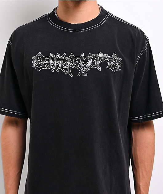 Empyre Chainsaw Black Wash T-Shirt